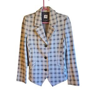 Cabi Plaid valentina blazer jacket size 8